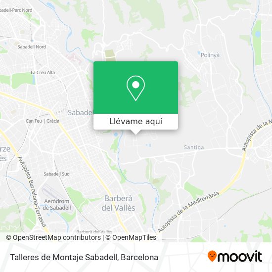 Mapa Talleres de Montaje Sabadell
