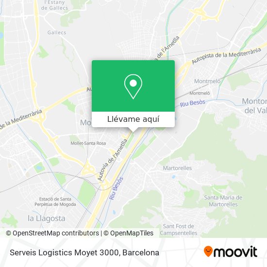 Mapa Serveis Logistics Moyet 3000