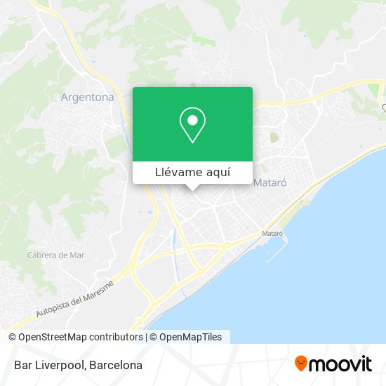 Mapa Bar Liverpool