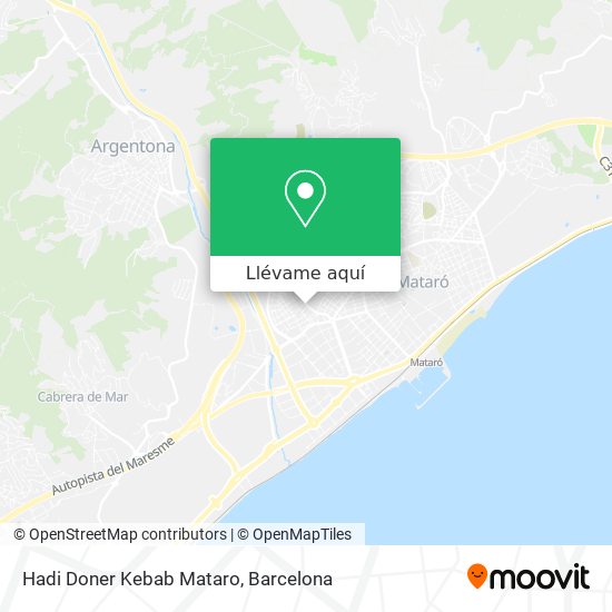 Mapa Hadi Doner Kebab Mataro