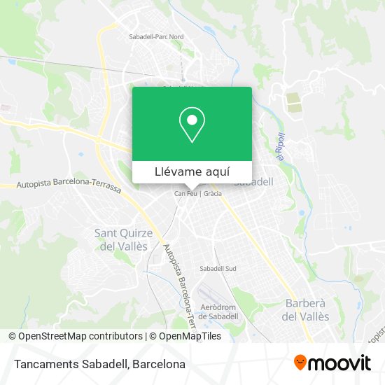Mapa Tancaments Sabadell
