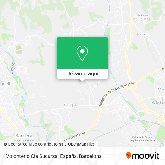 Mapa Volonterio Cia Sucursal España