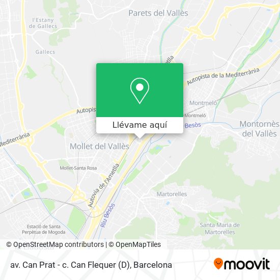 Mapa av. Can Prat - c. Can Flequer (D)