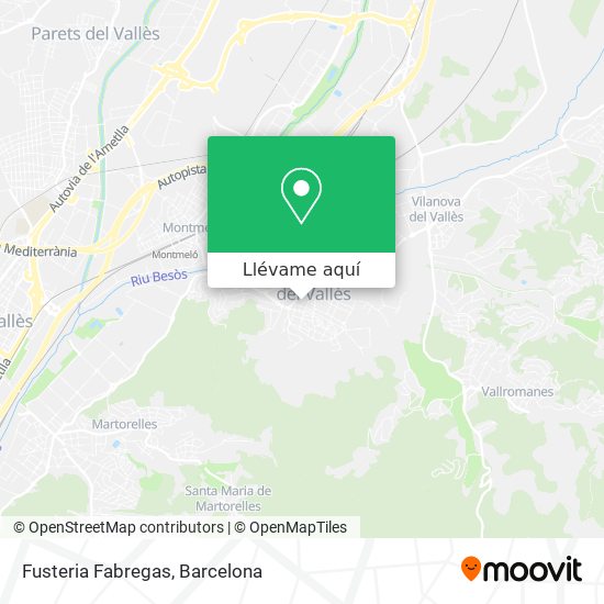 Mapa Fusteria Fabregas