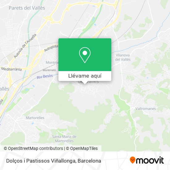 Mapa Dolços i Pastissos Viñallonga