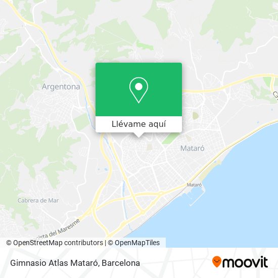 Mapa Gimnasio Atlas Mataró