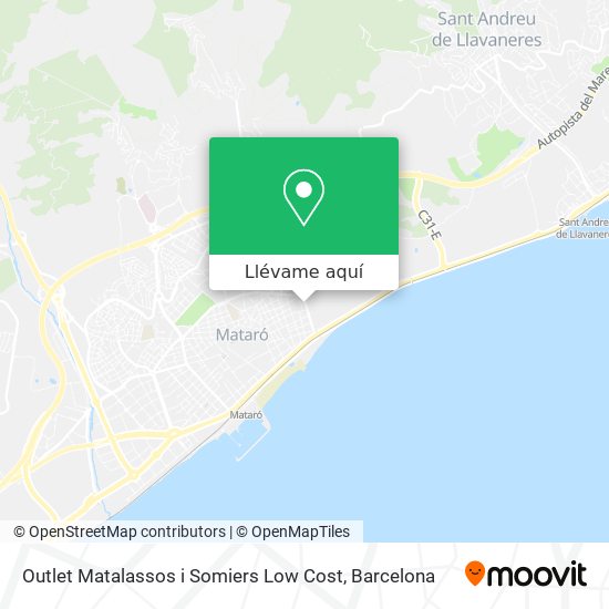 Mapa Outlet Matalassos i Somiers Low Cost