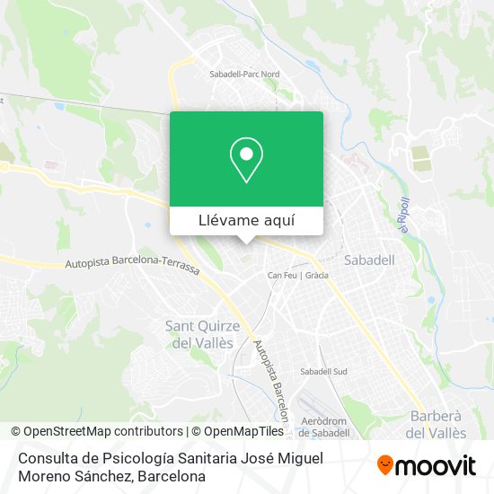 Mapa Consulta de Psicología Sanitaria José Miguel Moreno Sánchez