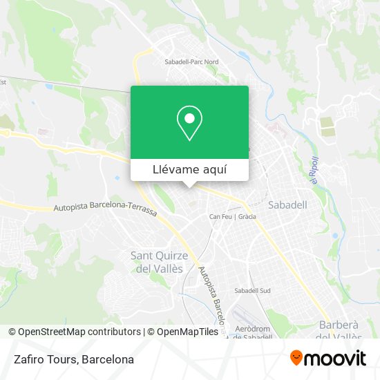 Mapa Zafiro Tours