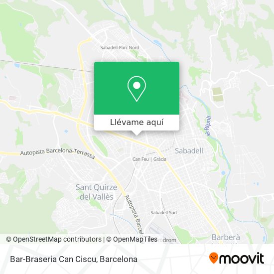 Mapa Bar-Braseria Can Ciscu