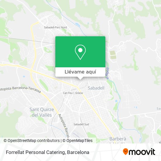 Mapa Forrellat Personal Catering