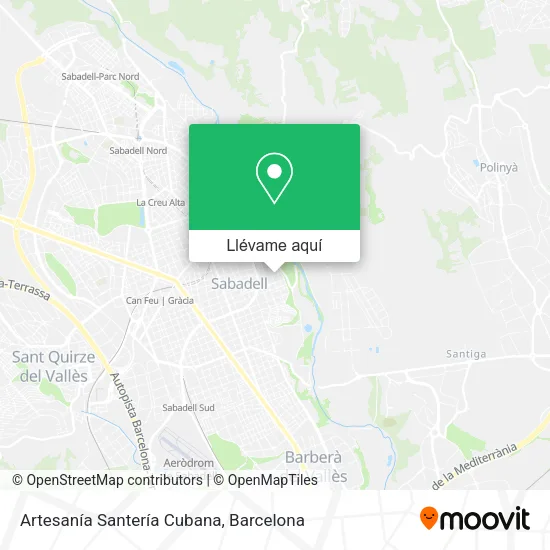 Mapa Artesanía Santería Cubana