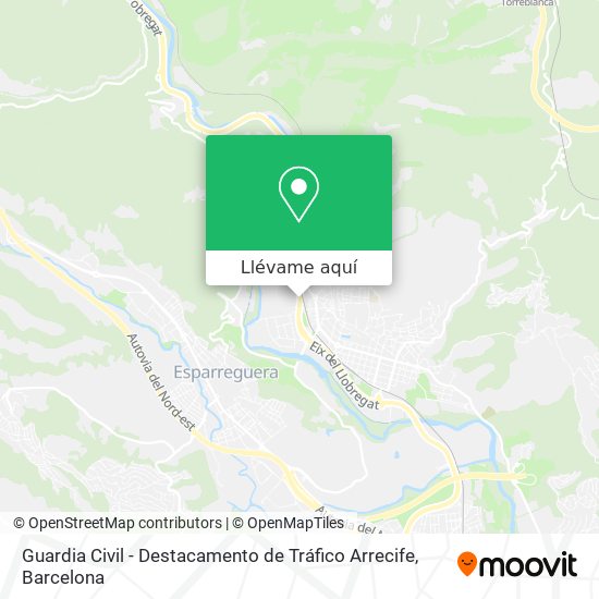 Mapa Guardia Civil - Destacamento de Tráfico Arrecife