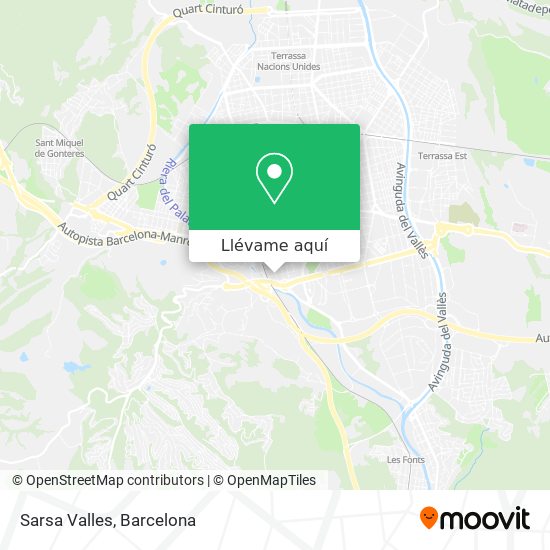 Mapa Sarsa Valles