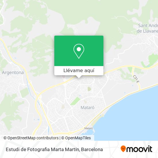 Mapa Estudi de Fotografia Marta Martín
