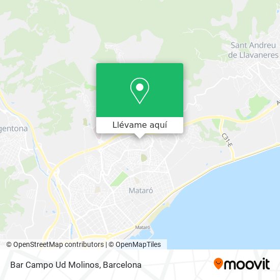 Mapa Bar Campo Ud Molinos