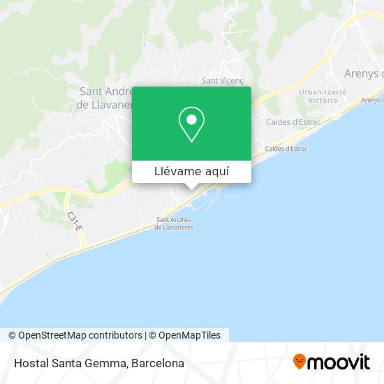 Mapa Hostal Santa Gemma