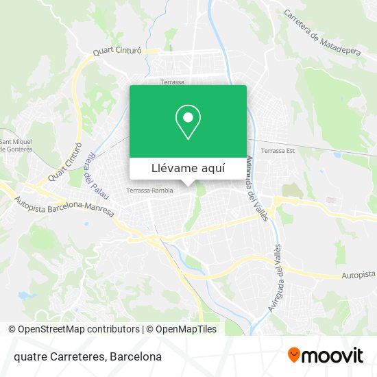 Mapa quatre Carreteres