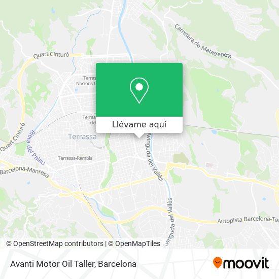 Mapa Avanti Motor Oil Taller