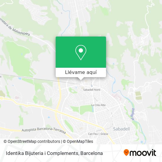 Mapa Identika Bijuteria i Complements