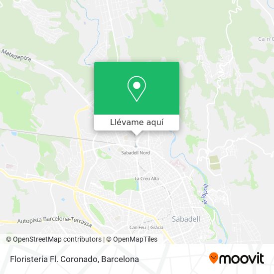 Mapa Floristeria Fl. Coronado