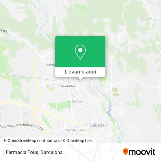 Mapa Farmacia Tous