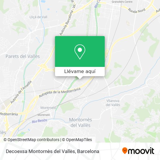 Mapa Decoexsa Montornès del Vallès