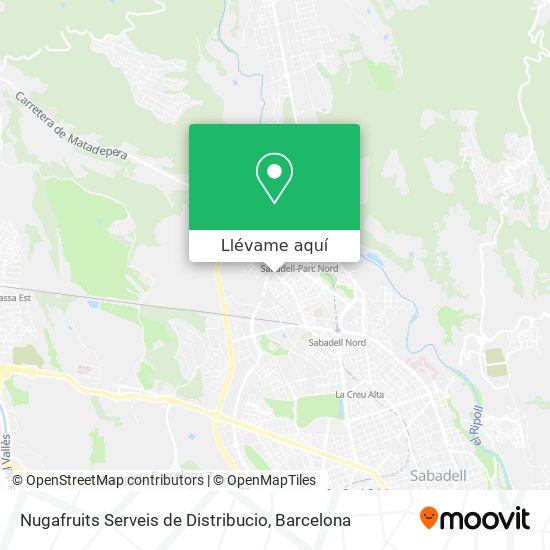 Mapa Nugafruits Serveis de Distribucio