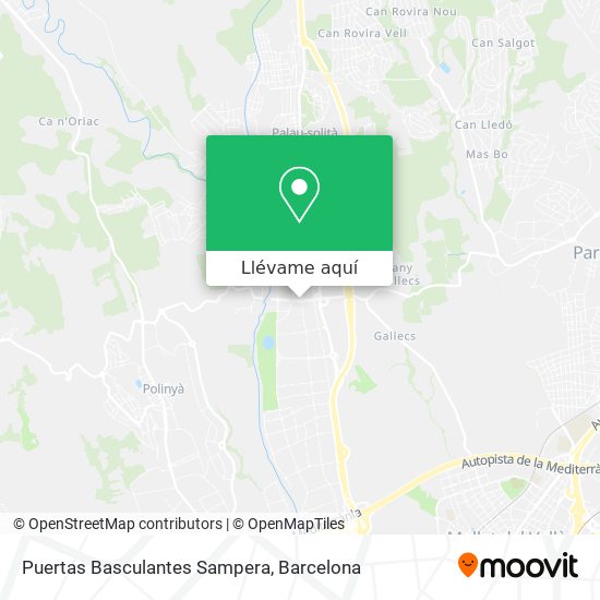 Mapa Puertas Basculantes Sampera