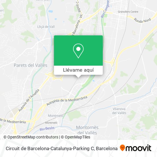 Mapa Circuit de Barcelona-Catalunya-Parking C