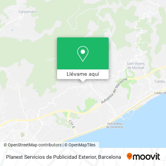 Mapa Planext Servicios de Publicidad Exterior