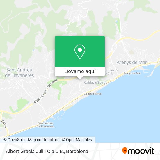 Mapa Albert Gracia Juli I Cia C.B.