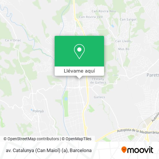 Mapa av. Catalunya (Can Maiol) (a)