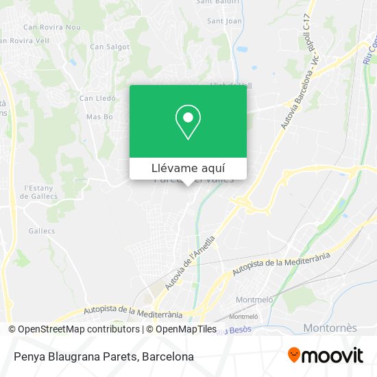 Mapa Penya Blaugrana Parets