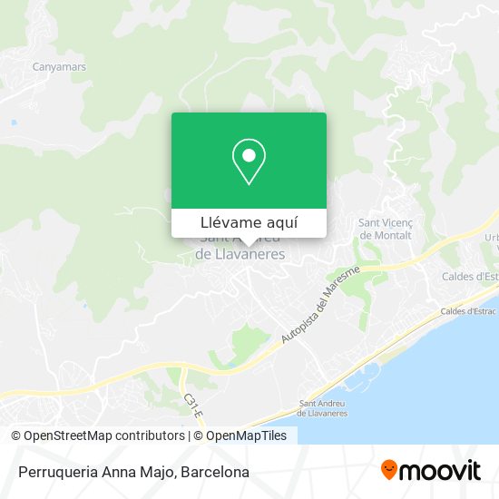 Mapa Perruqueria Anna Majo