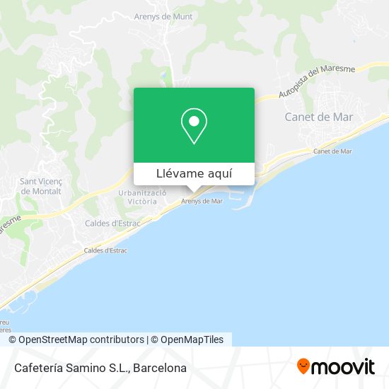 Mapa Cafetería Samino S.L.