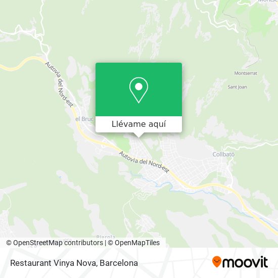 Mapa Restaurant Vinya Nova