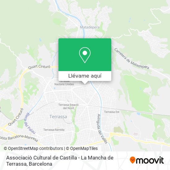Mapa Associaciò Cultural de Castilla - La Mancha de Terrassa