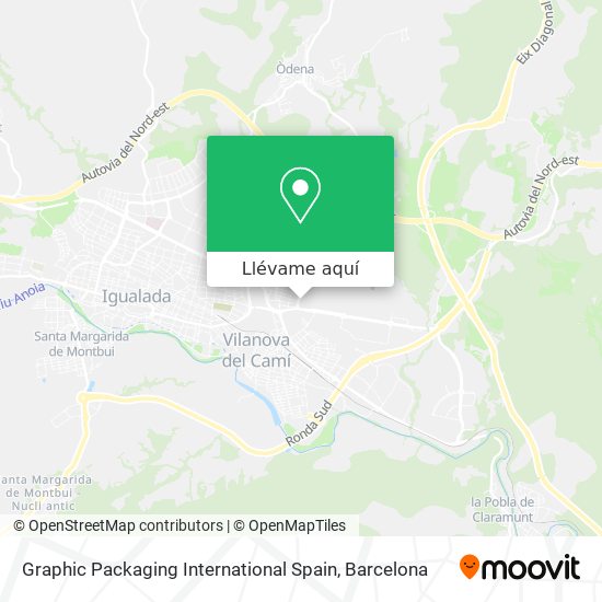 Mapa Graphic Packaging International Spain