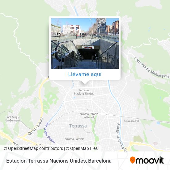 Mapa Estacion Terrassa Nacions Unides