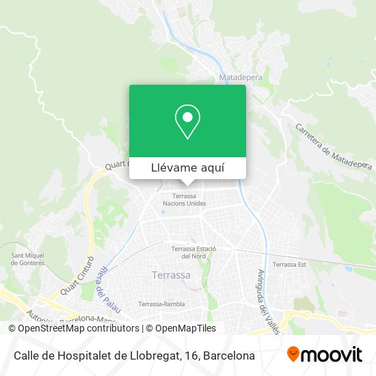 Mapa Calle de Hospitalet de Llobregat, 16