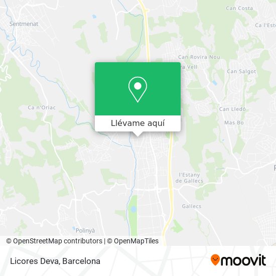 Mapa Licores Deva