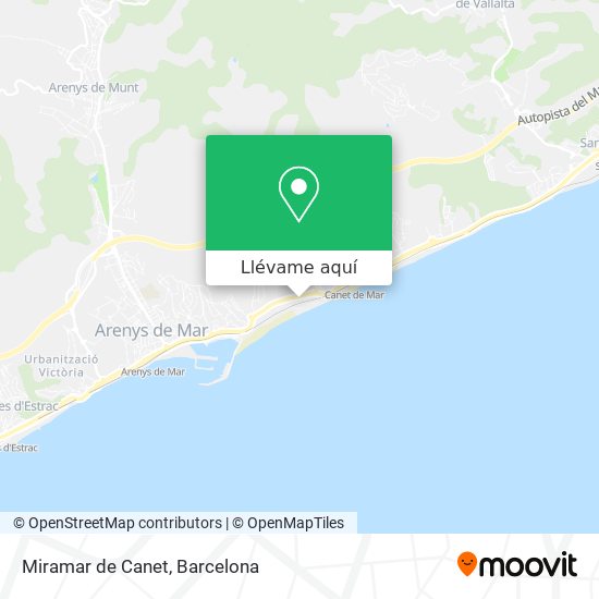 Mapa Miramar de Canet