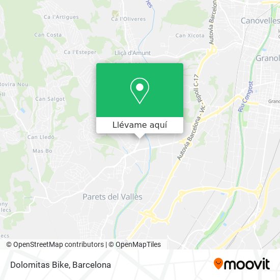 Mapa Dolomitas Bike