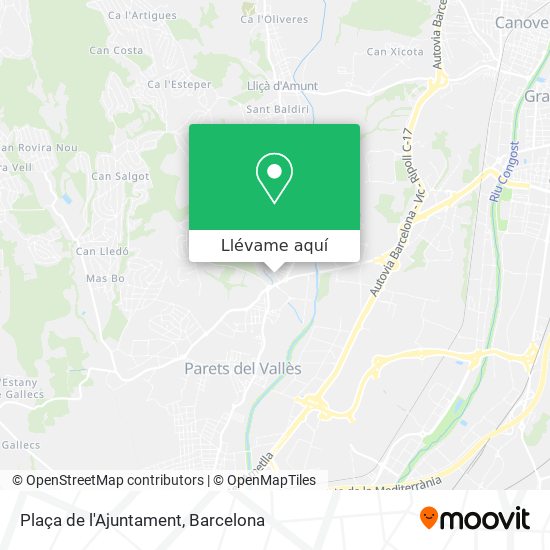 Mapa Plaça de l'Ajuntament