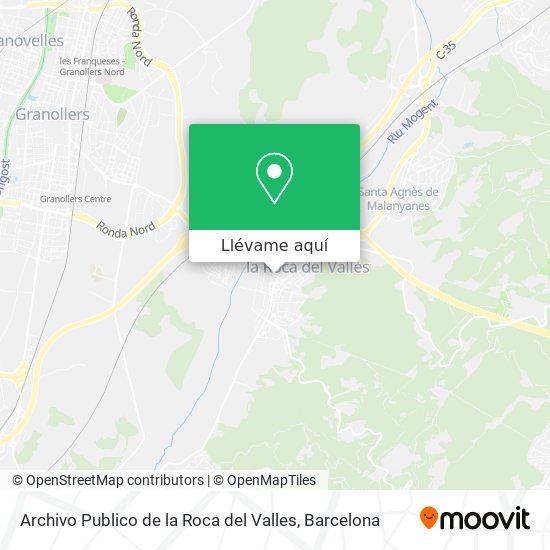 Mapa Archivo Publico de la Roca del Valles