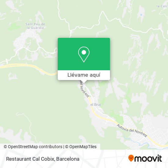Mapa Restaurant Cal Cobix