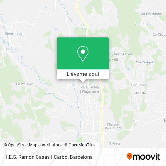 Mapa I.E.S. Ramon Casas I Carbo