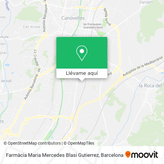 Mapa Farmàcia Maria Mercedes Blasi Gutierrez