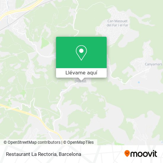 Mapa Restaurant La Rectoria